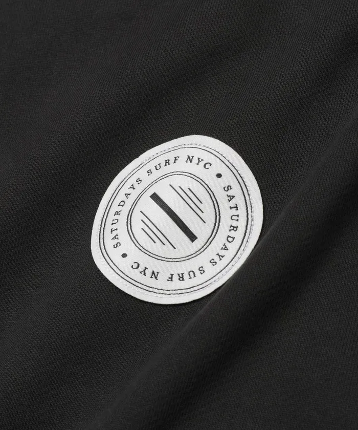 Men Saturdays NYC Sweatshirts and Sweatpants Ditch Slash Badge Hoodie Black Men Saturdays NYC Sweatshirts and Sweatpants Ditch Slash Badge Hoodie Black