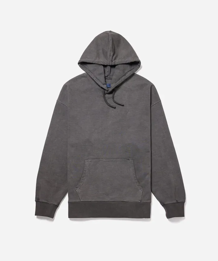 Men Saturdays NYC Sweatshirts and Sweatpants Warren Pigment Dyed Hoodie Black