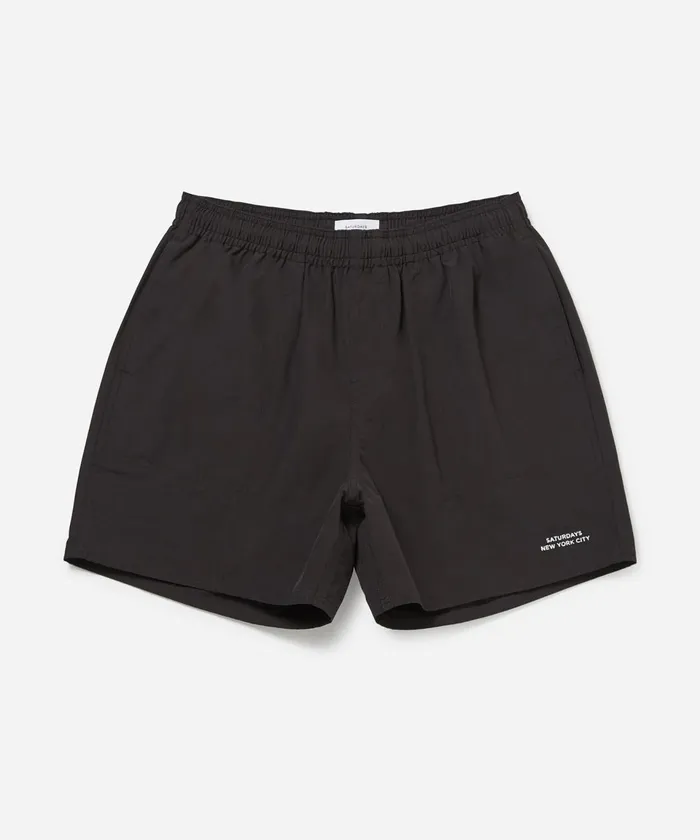 Men Saturdays NYC Swimwear Talley Swim Short Black