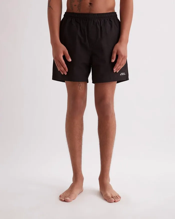 Men Saturdays NYC Swimwear Talley Swim Short Black Men Saturdays NYC Swimwear Talley Swim Short Black