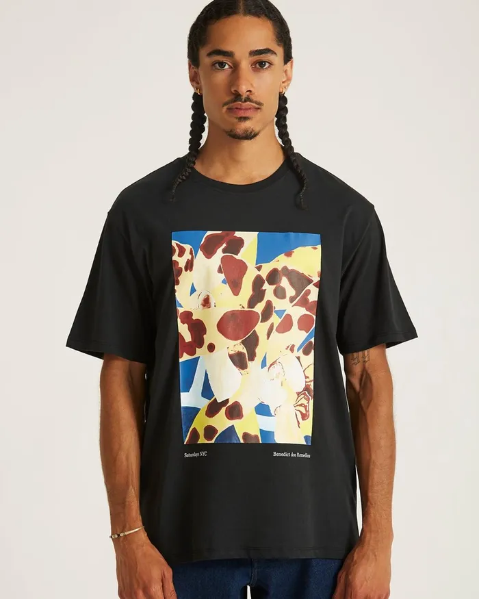 Men Saturdays NYC Tees Dossy Standard SS Tee Black