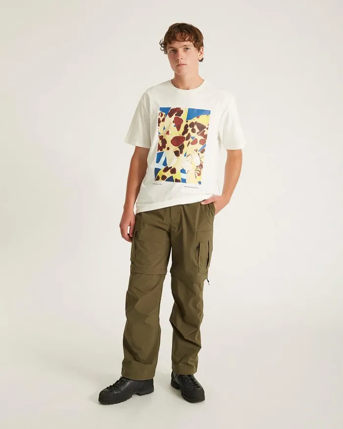 Men Saturdays NYC Tees Dossy Standard SS Tee Ivory Men Saturdays NYC Tees Dossy Standard SS Tee Ivory
