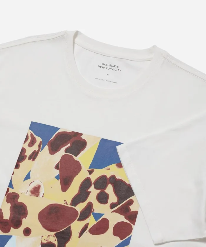 Men Saturdays NYC Tees Dossy Standard SS Tee Ivory Men Saturdays NYC Tees Dossy Standard SS Tee Ivory