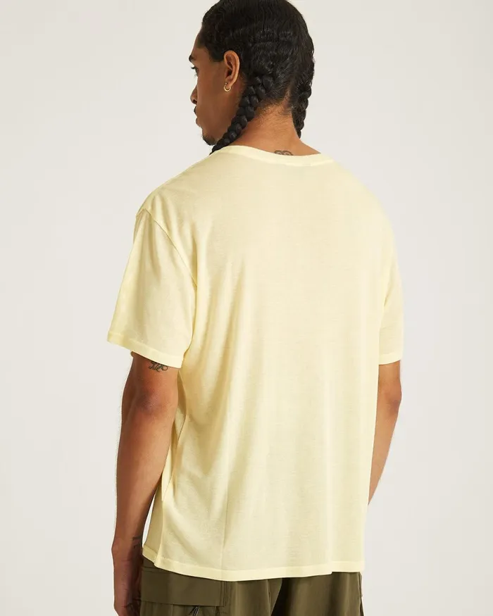 Men Saturdays NYC Tees Merino Jersey Standard SS Tee Frenchvanilla Men Saturdays NYC Tees Merino Jersey Standard SS Tee Frenchvanilla