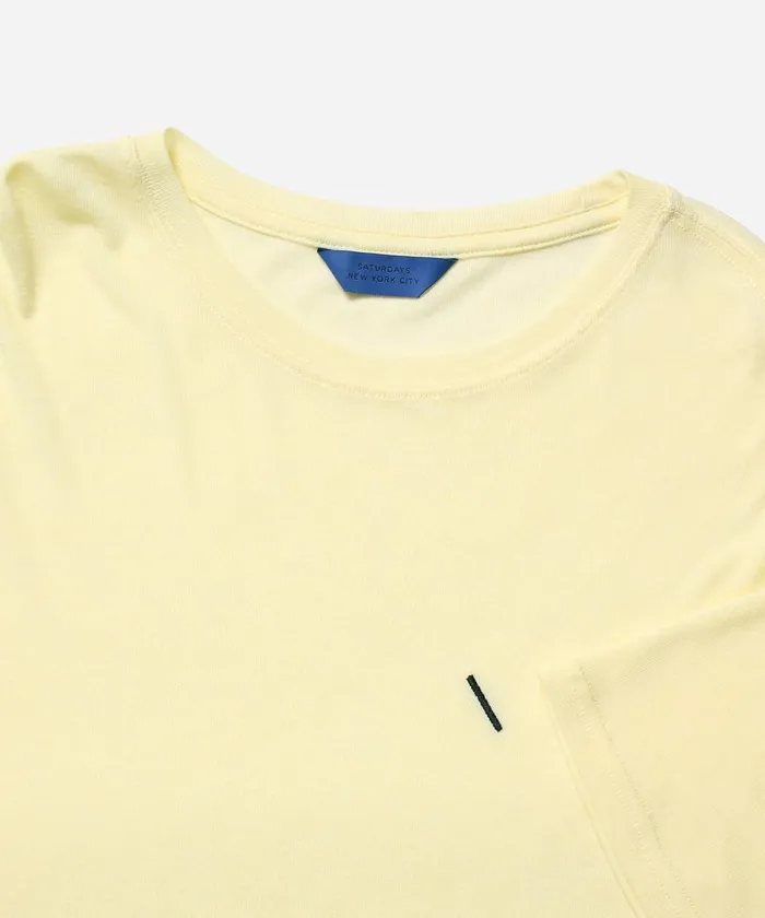 Men Saturdays NYC Tees Merino Jersey Standard SS Tee Frenchvanilla Men Saturdays NYC Tees Merino Jersey Standard SS Tee Frenchvanilla