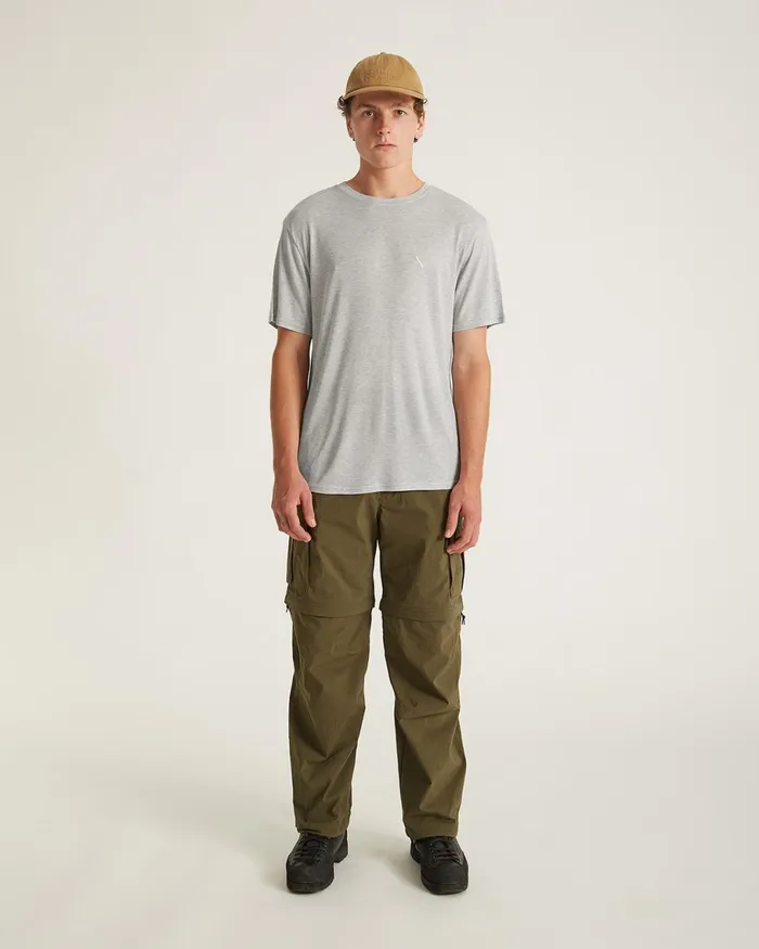 Men Saturdays NYC Tees Merino Jersey Standard SS Tee Heather Men Saturdays NYC Tees Merino Jersey Standard SS Tee Heather