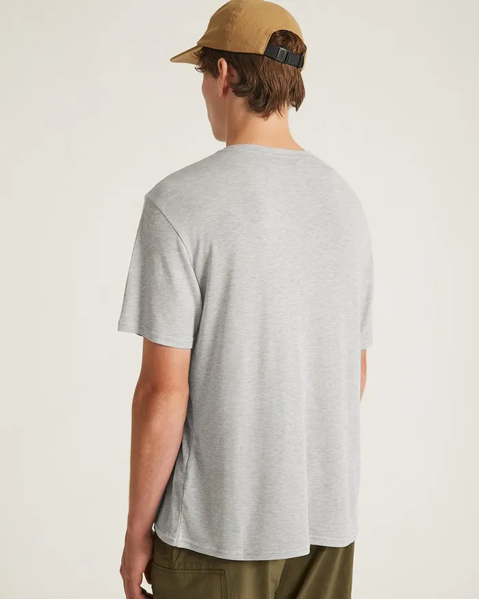 Men Saturdays NYC Tees Merino Jersey Standard SS Tee Heather Men Saturdays NYC Tees Merino Jersey Standard SS Tee Heather