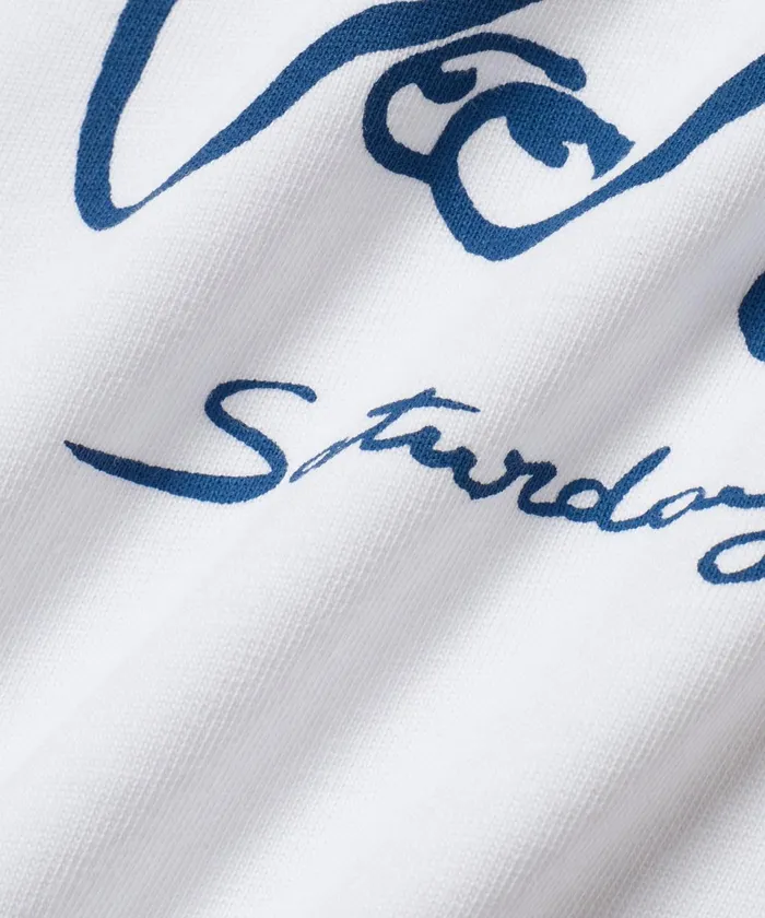 Men Saturdays NYC Tees Philippine Relaxed Fit SS Tee White Men Saturdays NYC Tees Philippine Relaxed Fit SS Tee White