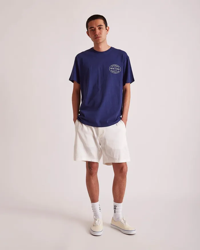 Men Saturdays NYC Tees Surfing Club Standard SS Tee Ocean Men Saturdays NYC Tees Surfing Club Standard SS Tee Ocean