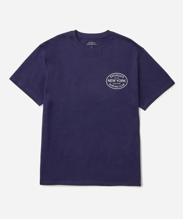 Men Saturdays NYC Tees Surfing Club Standard SS Tee Ocean Men Saturdays NYC Tees Surfing Club Standard SS Tee Ocean