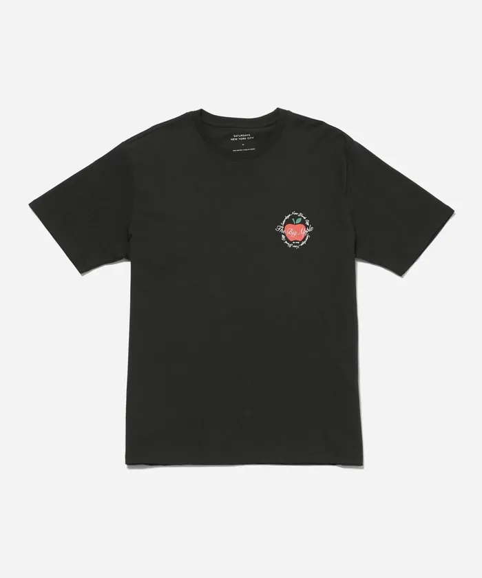 Men Saturdays NYC Tees The Big Apple Standard SS Tee Black Men Saturdays NYC Tees The Big Apple Standard SS Tee Black