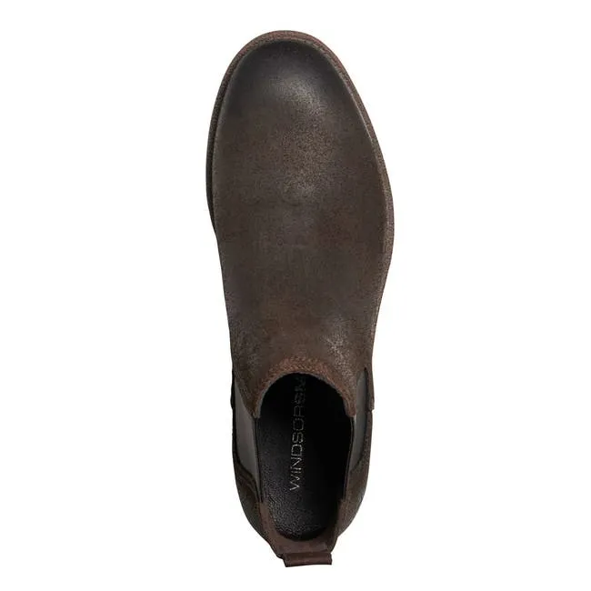 Men Saxon Brown Oil Suede Boots Windsor Smith Boots