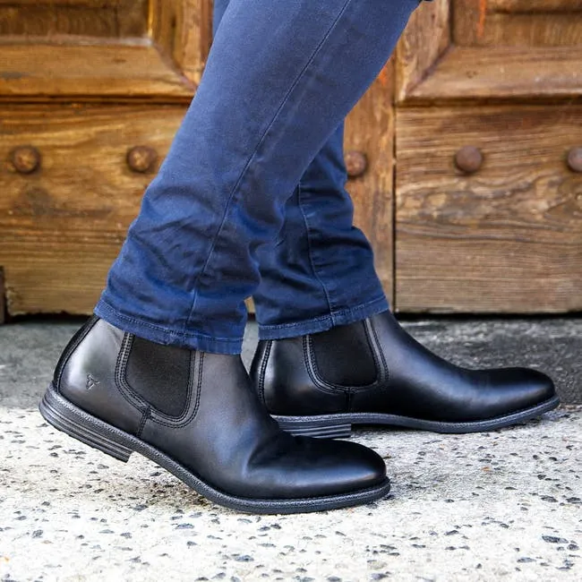 Men Sergio Black Leather Boots Windsor Smith Boots
