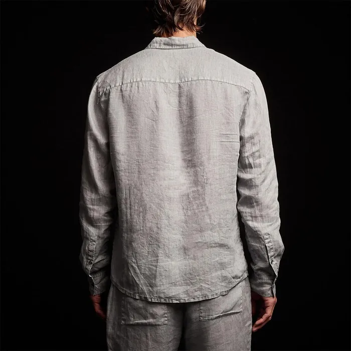 Men Shirting James Perse Classic Linen Shirt Breeze Pigment