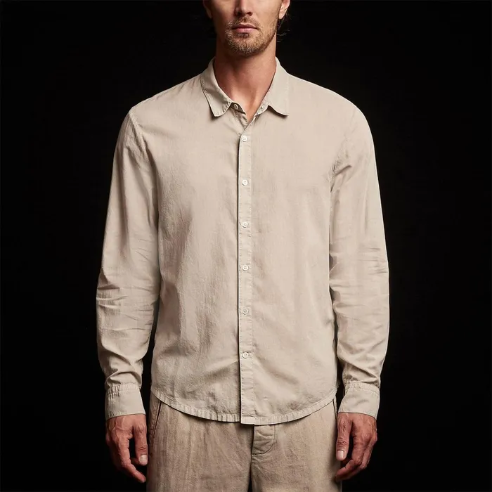 Men Shirting James Perse Standard Shirt Toast Pigment