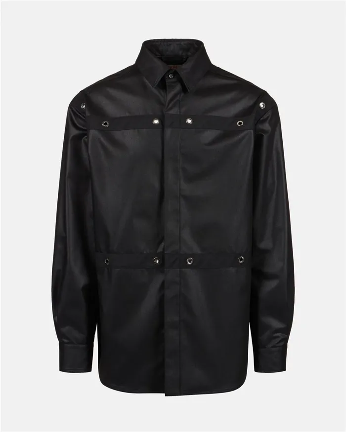 Men SHIRTS Iceberg Relaxed Fit Shirt In Cool Chinched Wool