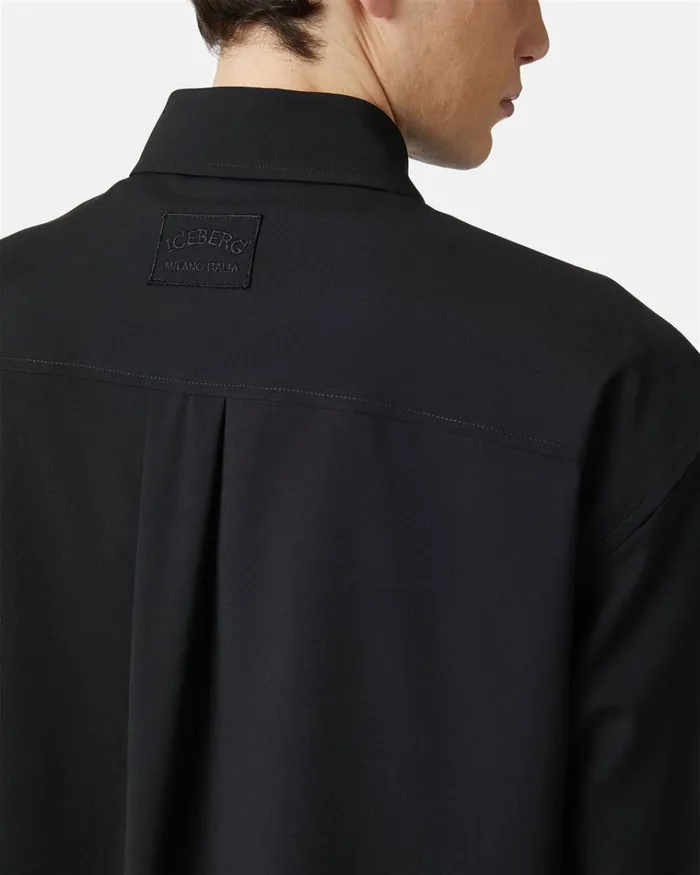 Men SHIRTS Iceberg Stretch Shirt With Gros Grain Detail Men SHIRTS Iceberg Stretch Shirt With Gros Grain Detail