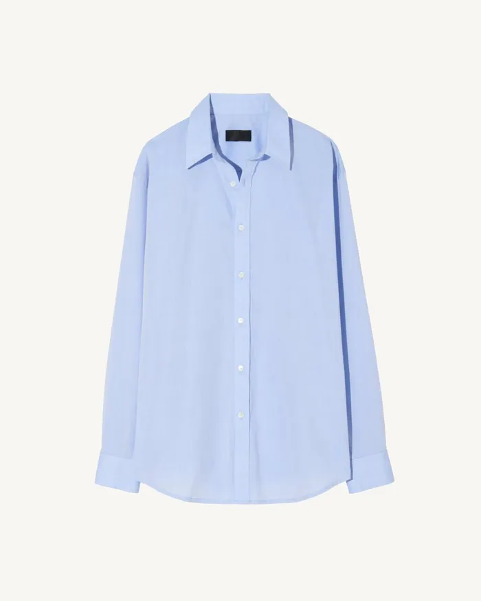 Men Shirts Nili Lotan CRISTOBAL SHIRT Blue