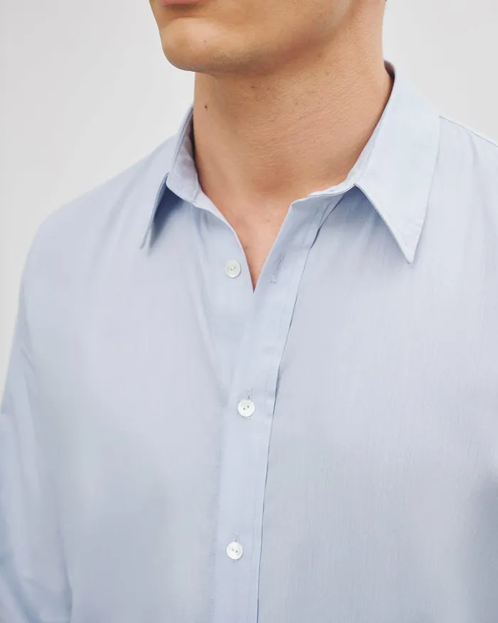 Men Shirts Nili Lotan CRISTOBAL SHIRT Blue