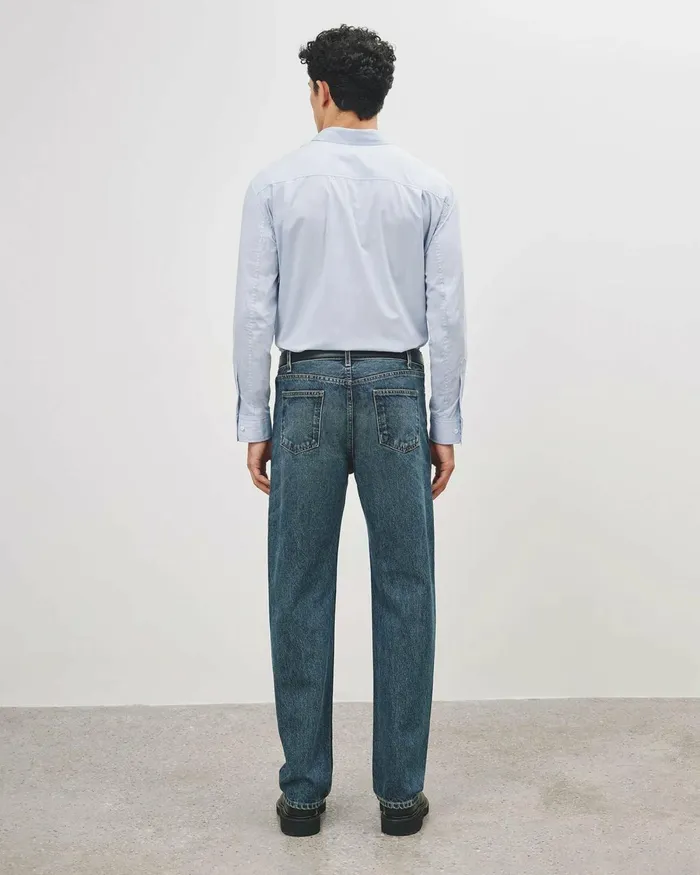 Men Shirts Nili Lotan CRISTOBAL SHIRT Blue