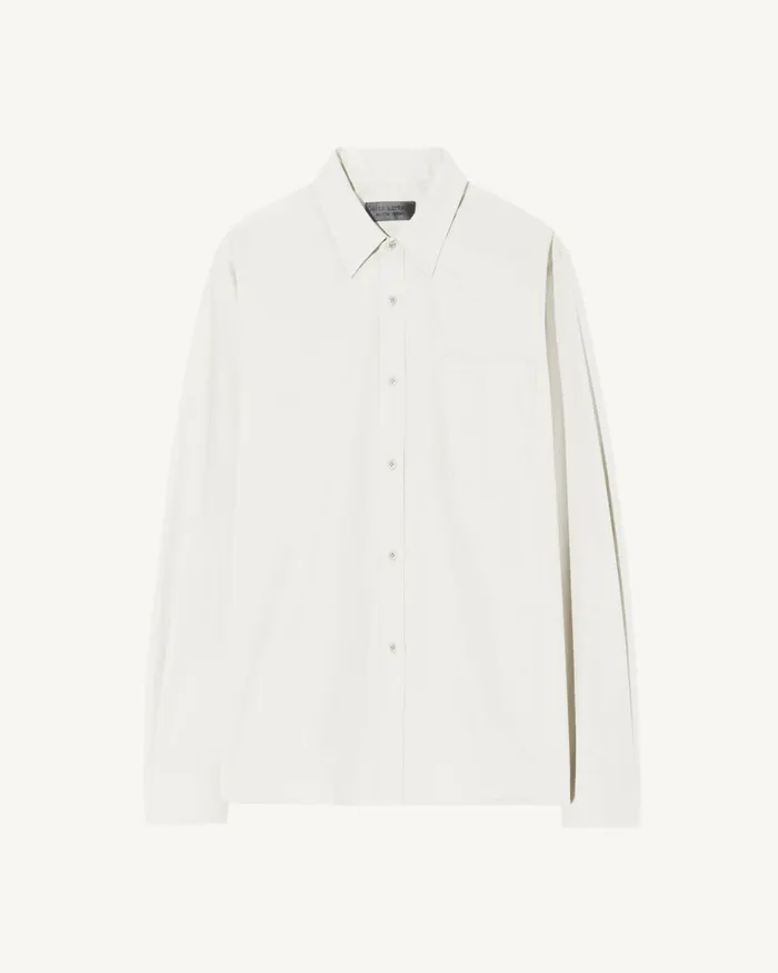 Men Shirts Nili Lotan FINN SHIRT Ivory