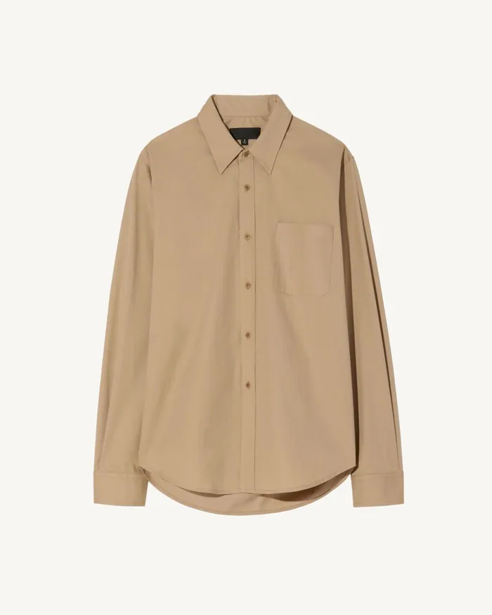Men Shirts Nili Lotan FINN SHIRT Ivory