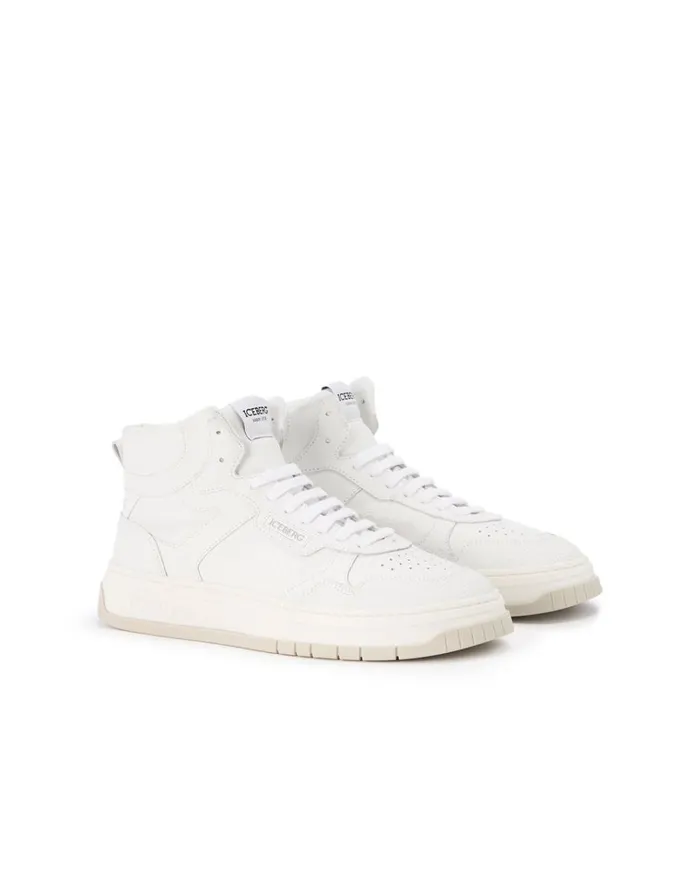 Men Shoes Iceberg Oversized Sneakers Inspired By Vintage Basket Style Men Shoes Iceberg Oversized Sneakers Inspired By Vintage Basket Style