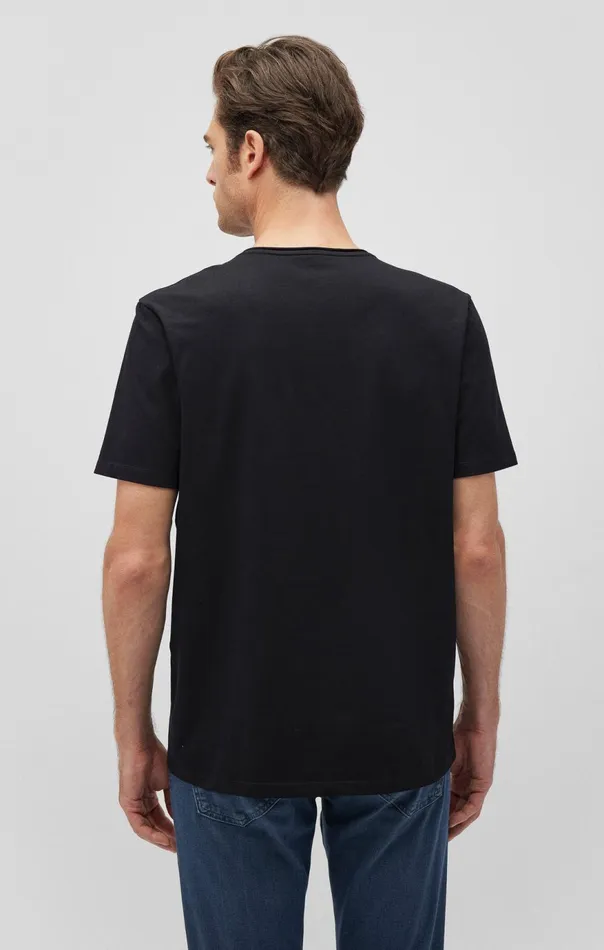 Men Short Sleeve TShirt In Black Mavi Jeans TShirts Men Short Sleeve TShirt In Black Mavi Jeans TShirts