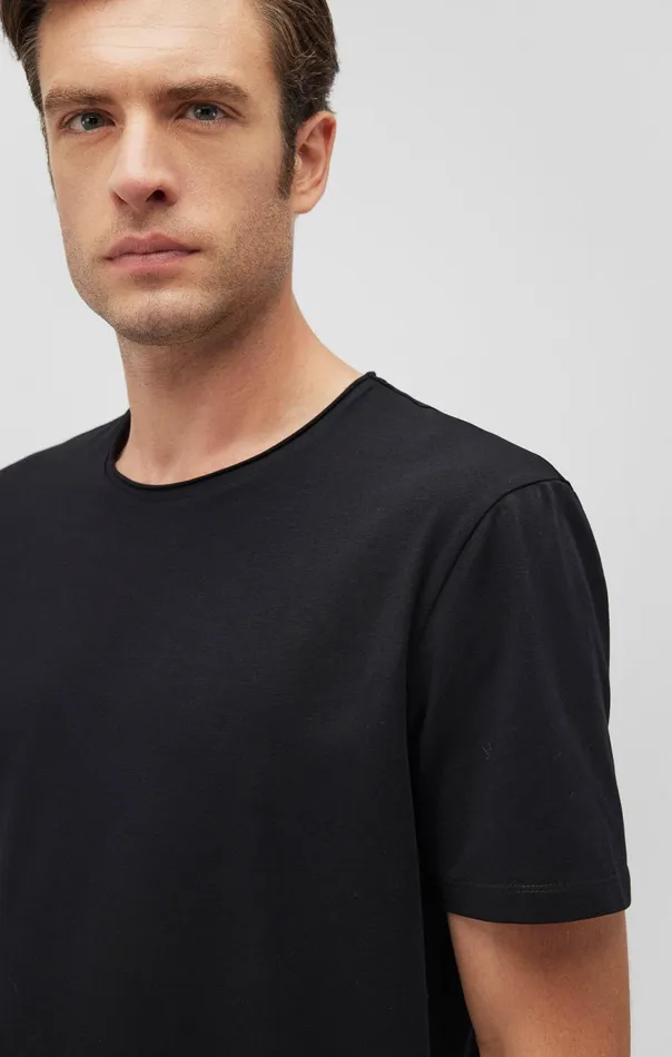 Men Short Sleeve TShirt In Black Mavi Jeans TShirts Men Short Sleeve TShirt In Black Mavi Jeans TShirts