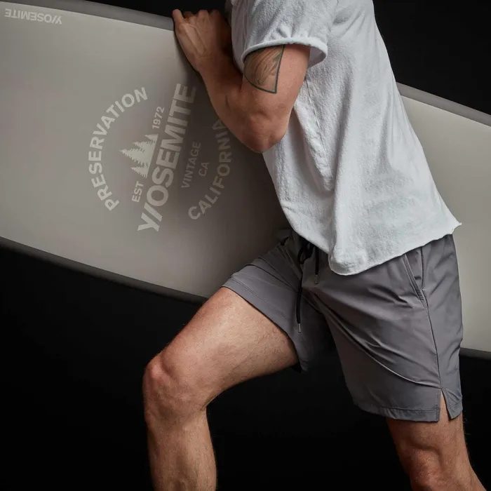 Men Shorts James Perse Split Hem Board Short Dusk