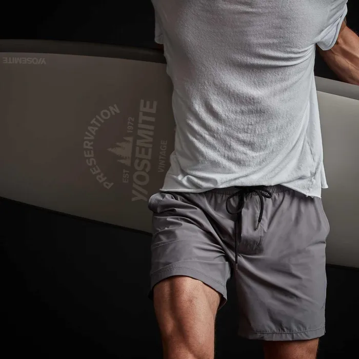 Men Shorts James Perse Split Hem Board Short Dusk