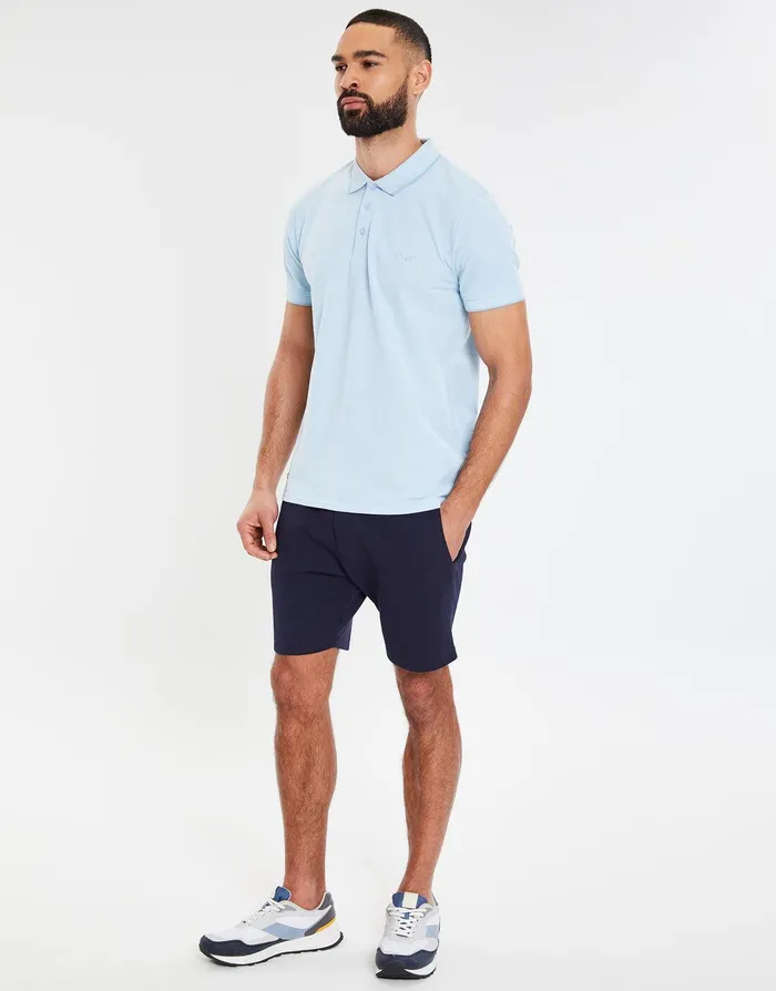 Men Sky Blue Pique Classic Polo Shirt Sky Blue Threadbare Polo Shirts Men Sky Blue Pique Classic Polo Shirt Sky Blue Threadbare Polo Shirts