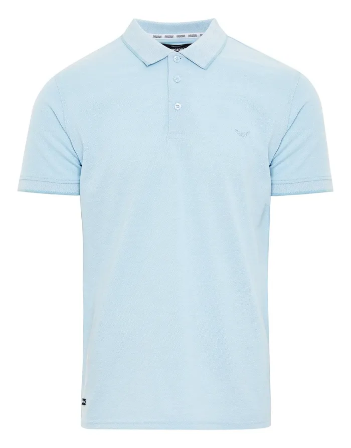 Men Sky Blue Pique Classic Polo Shirt Sky Blue Threadbare Polo Shirts Men Sky Blue Pique Classic Polo Shirt Sky Blue Threadbare Polo Shirts