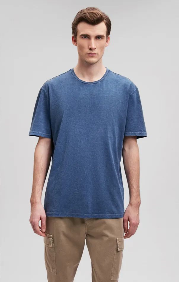 Men Slub Crew Neck TShirt In Navy Blazer Mavi Jeans TShirts Men Slub Crew Neck TShirt In Navy Blazer Mavi Jeans TShirts