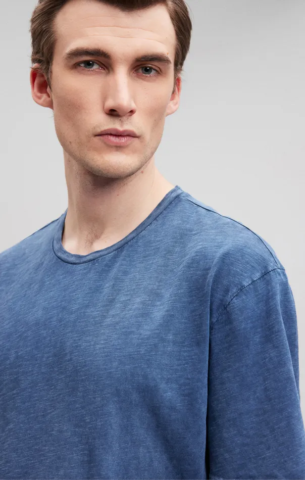 Men Slub Crew Neck TShirt In Navy Blazer Mavi Jeans TShirts Men Slub Crew Neck TShirt In Navy Blazer Mavi Jeans TShirts