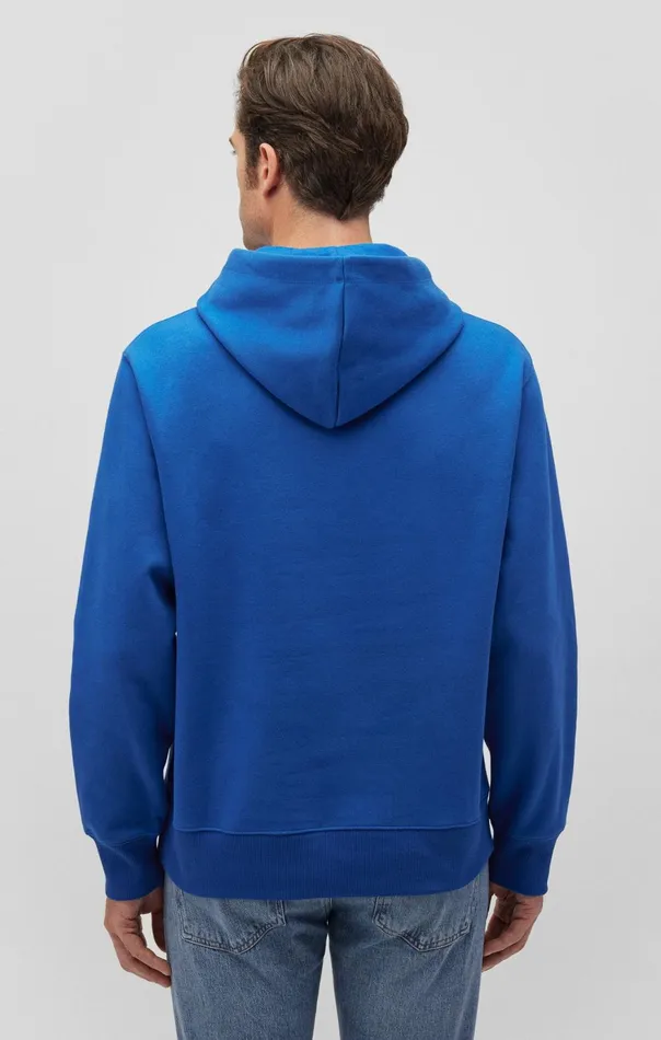 Men SnapButton Hoodie In True Blue Mavi Jeans Loungewear