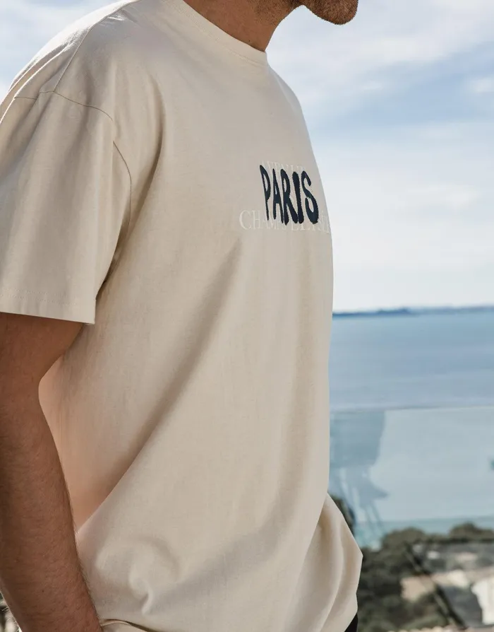 Men Stone Paris Oversized TShirt Stone Threadbare TShirts Men Stone Paris Oversized TShirt Stone Threadbare TShirts