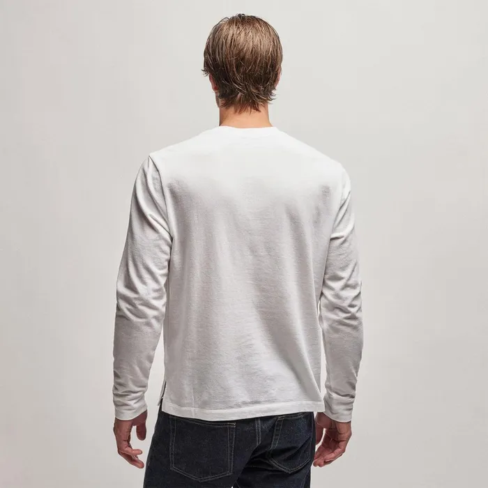 Men Sweat TopsBottoms James Perse French Terry Pocket Crew White