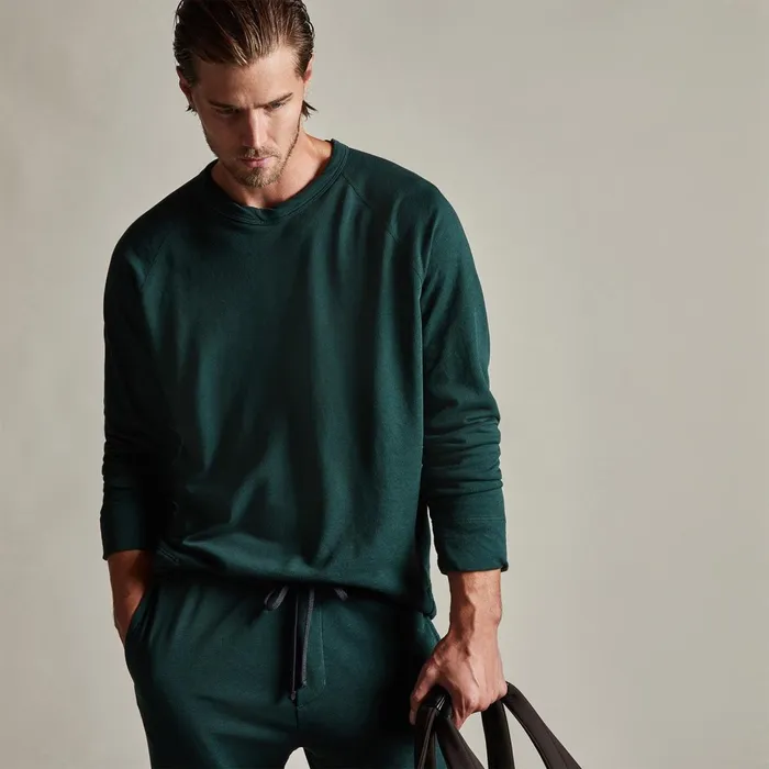 Men Sweat TopsBottoms James Perse Vintage French Terry Sweatshirt Canopy Pigment Men Sweat TopsBottoms James Perse Vintage French Terry Sweatshirt Canopy Pigment