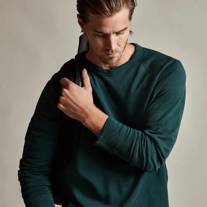 Men Sweat TopsBottoms James Perse Vintage French Terry Sweatshirt Canopy Pigment