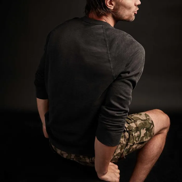 Men Sweat TopsBottoms James Perse Vintage French Terry Sweatshirt Carbon Pigment