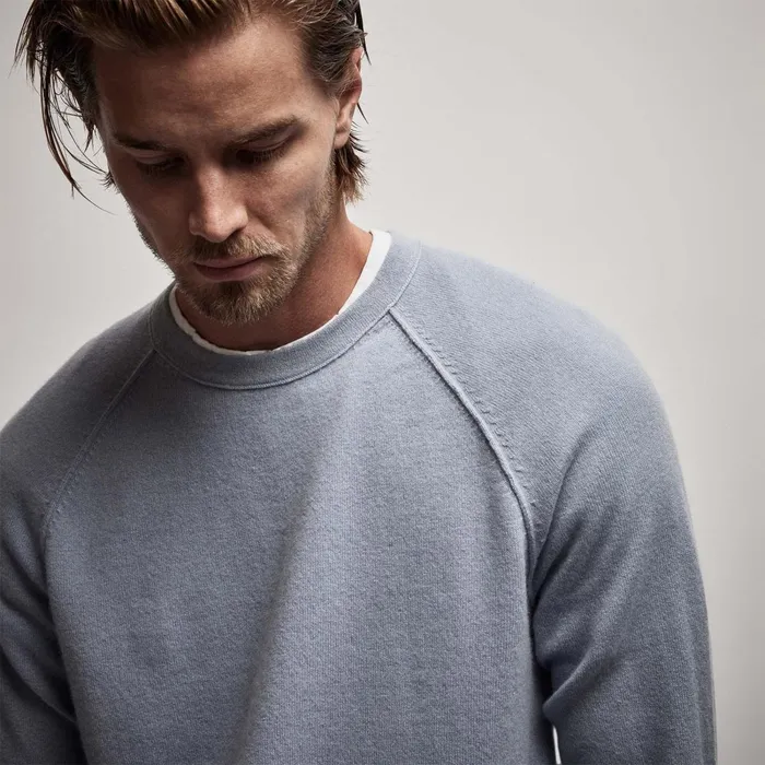 Men Sweaters James Perse Recycled Cashmere Raglan Breeze