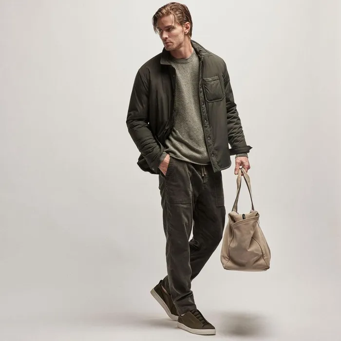 Men Sweaters James Perse Recycled Cashmere Raglan Highland