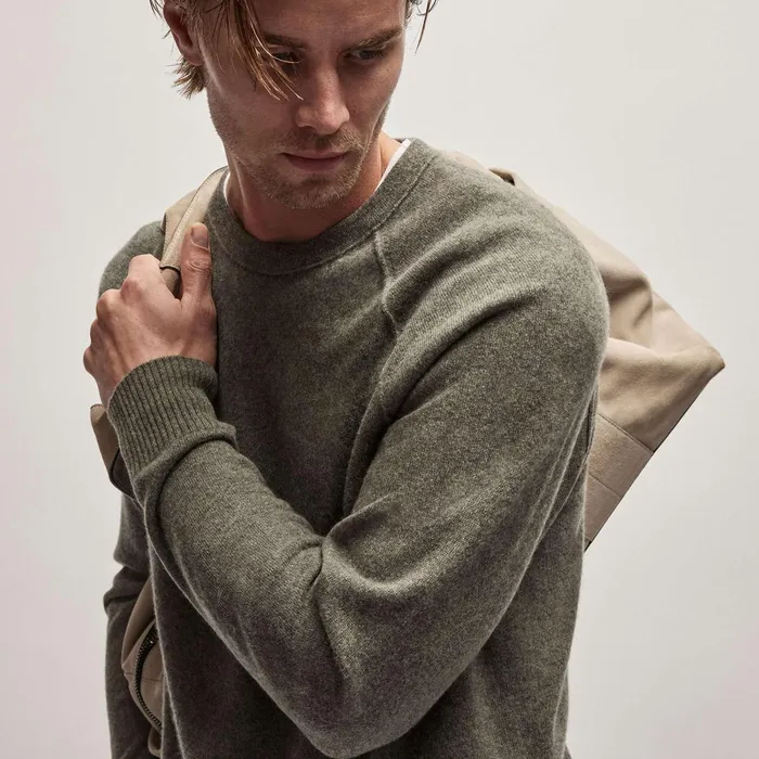 Men Sweaters James Perse Recycled Cashmere Raglan Highland