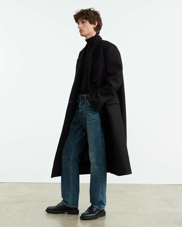 Men Sweaters Nili Lotan ASHER SWEATER Black