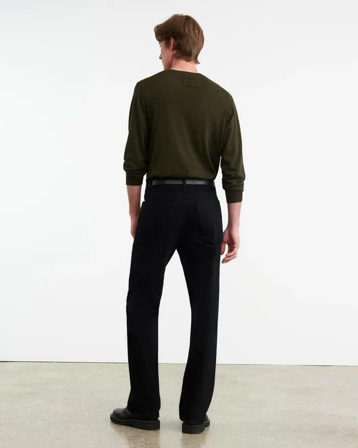 Men Sweaters Nili Lotan DAWSON SWEATER Forest Green