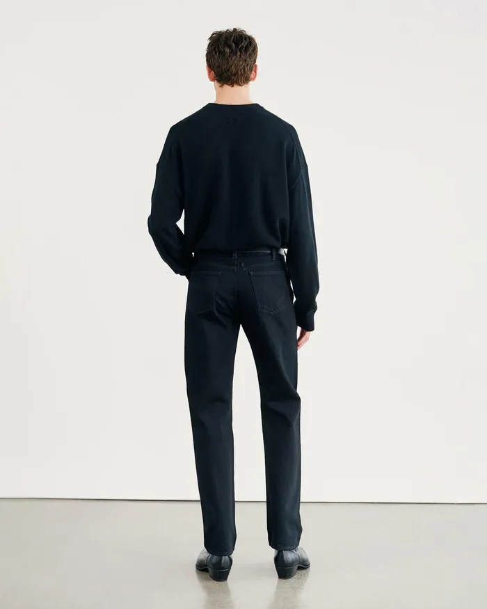 Men Sweaters Nili Lotan HAGEN SWEATER Black
