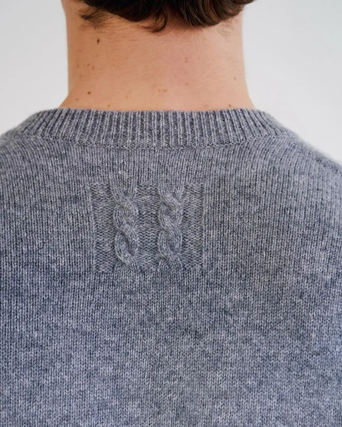 Men Sweaters Nili Lotan HAGEN SWEATER Black