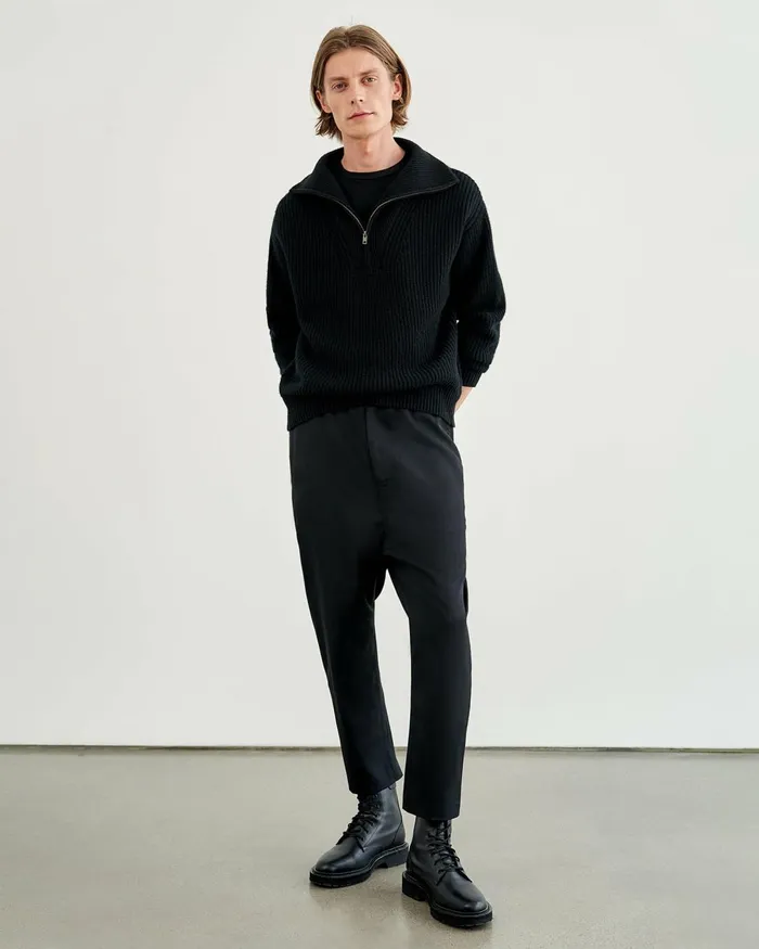 Men Sweaters Nili Lotan HESTON SWEATER Tan