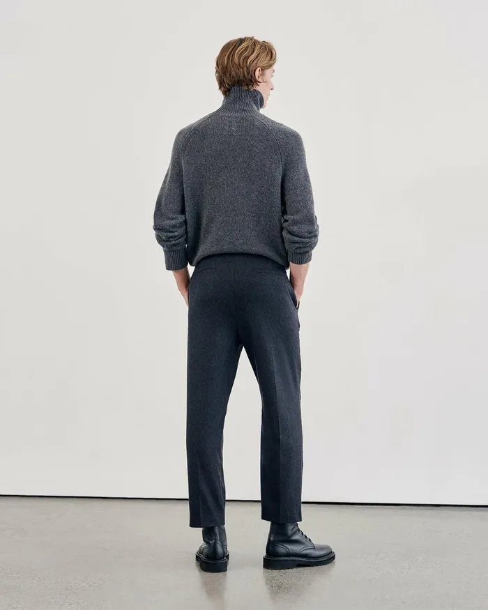 Men Sweaters Nili Lotan LANDAL CASHMERE SWEATER Black